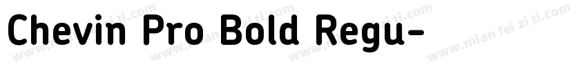 Chevin Pro Bold Regu字体转换